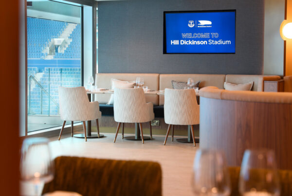Guest experience and dining hospitality at Everton Football Club