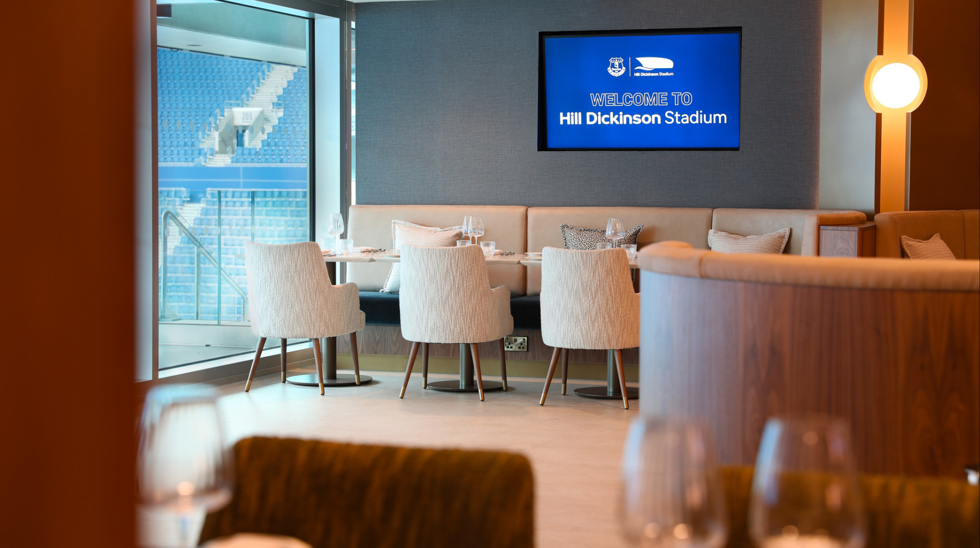 Guest experience and dining hospitality at Everton Football Club