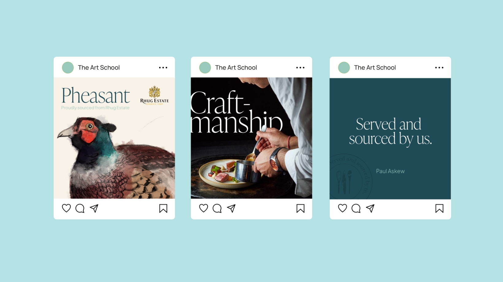 Luxury hospitality campaign and social media creative for venues